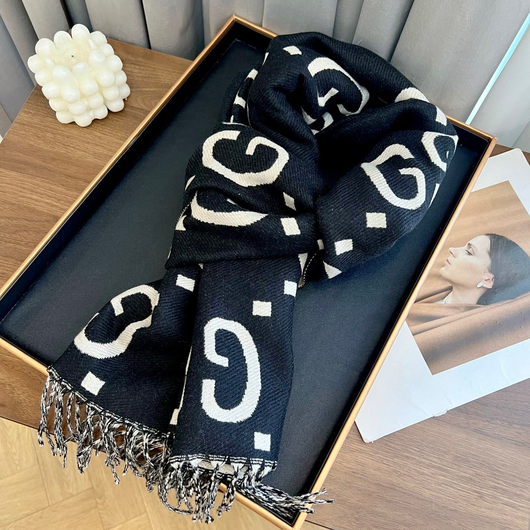 4 colors double G fall and winter scarf