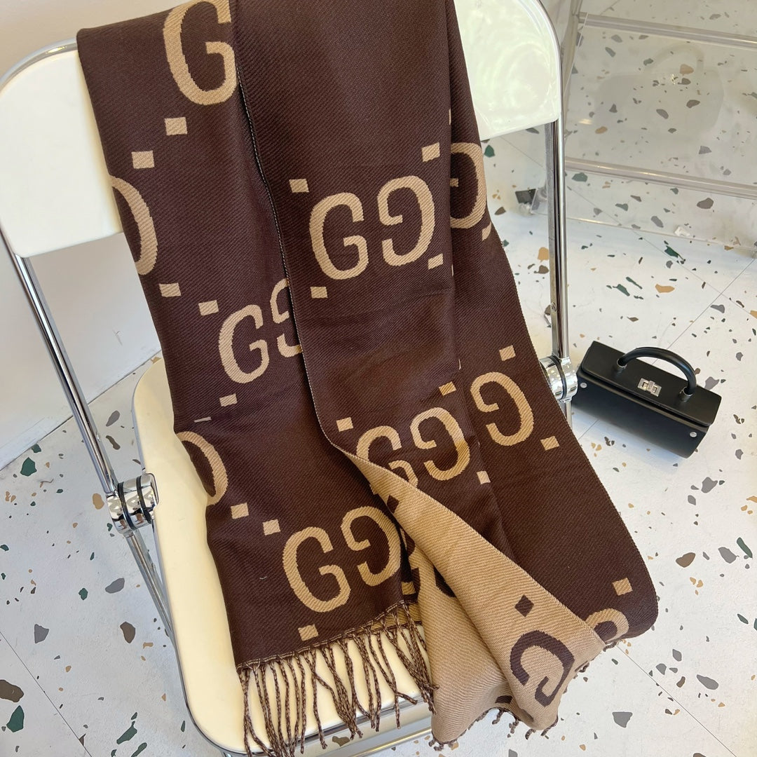 4 colors double G fall and winter scarf