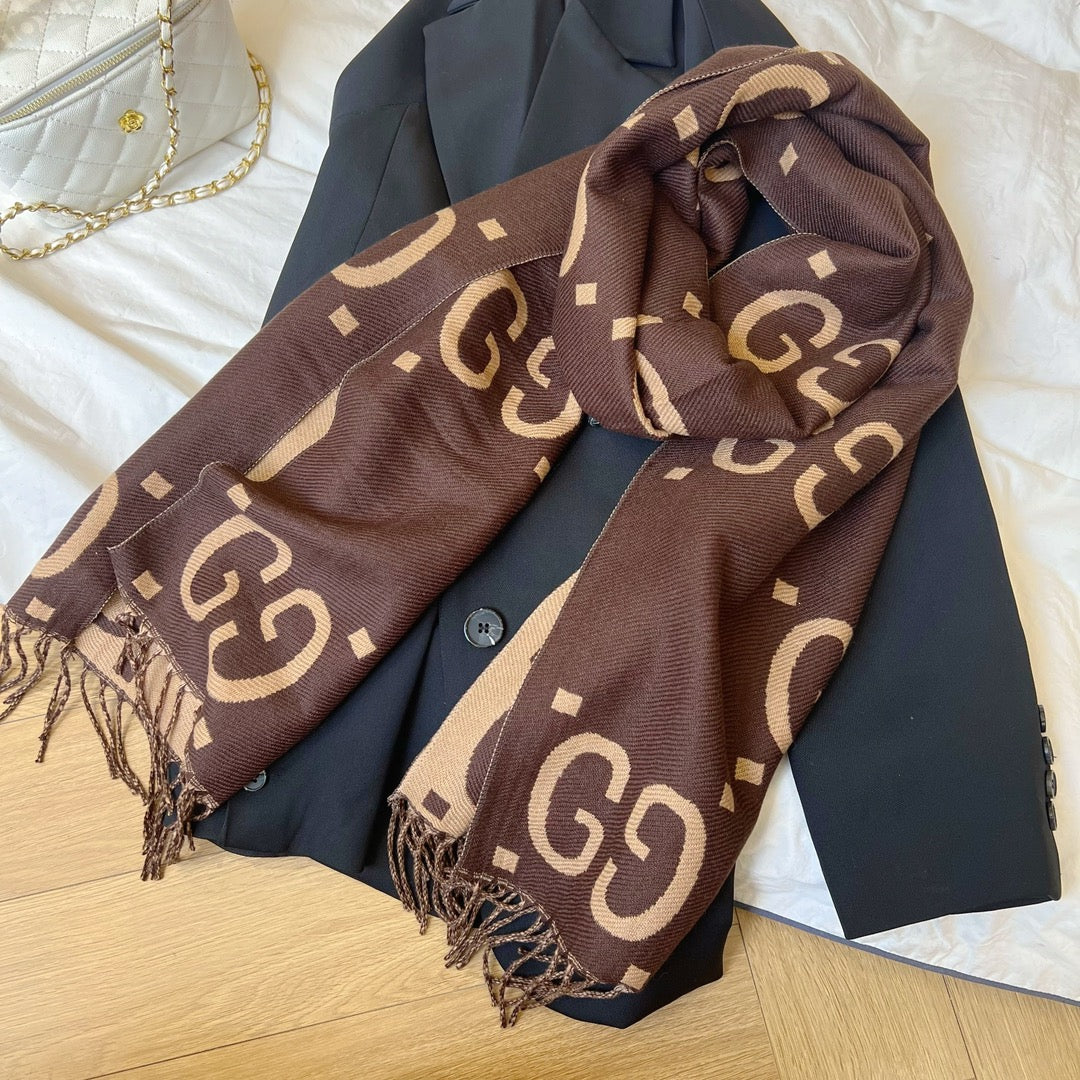 4 colors double G fall and winter scarf