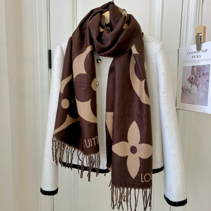 four-leaf clover fall and winter scarf