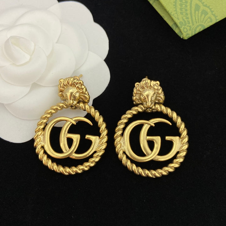 Double G Necklace &amp; Earrings Set