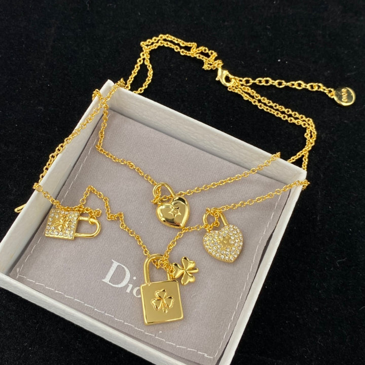 Luxury Love Heart Combo Pendant Necklace