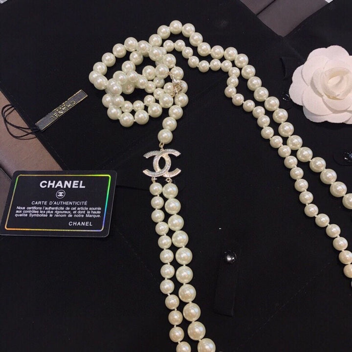 Classic Double Layers Size Pearl Chain