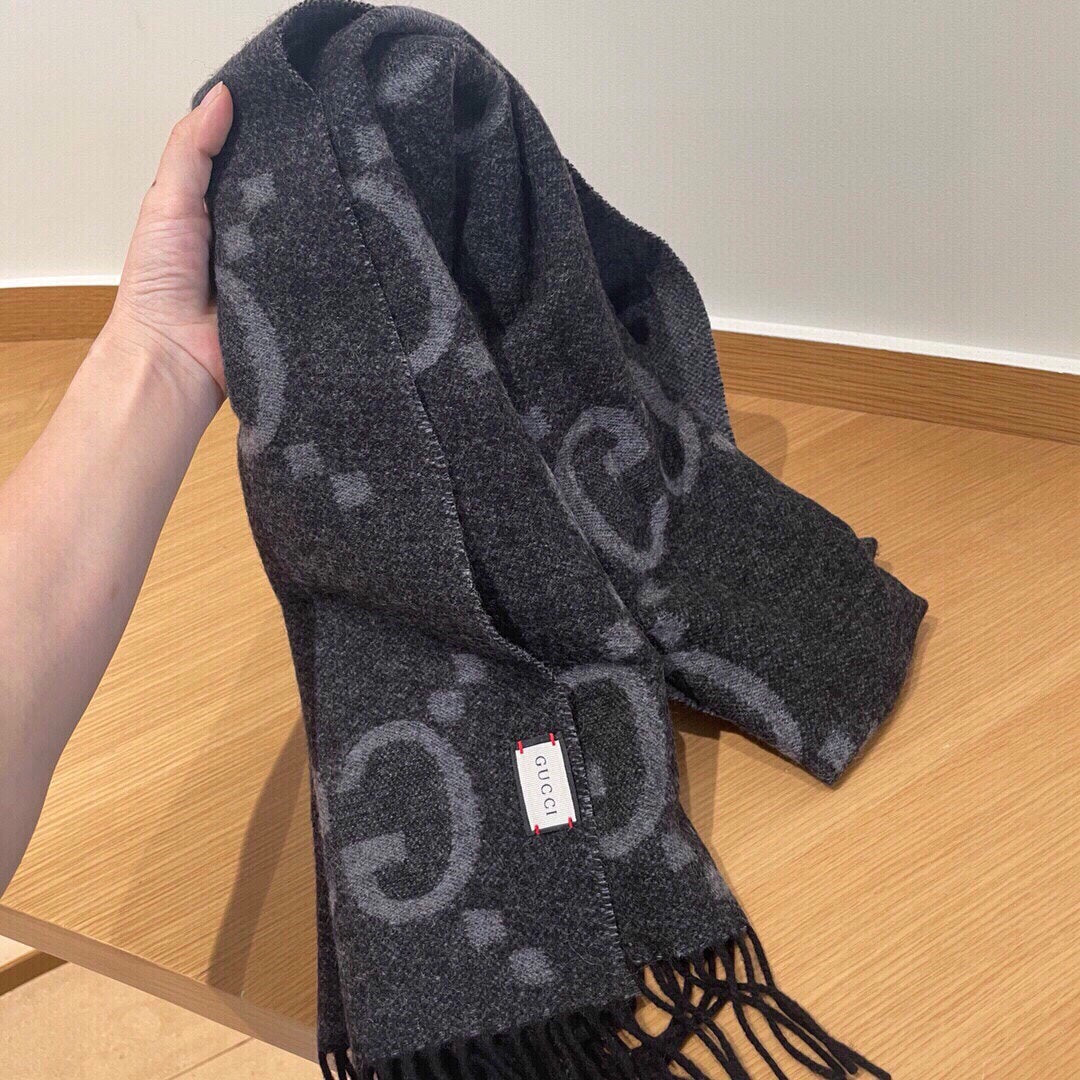 new double-sided cashmere scarf - fashion