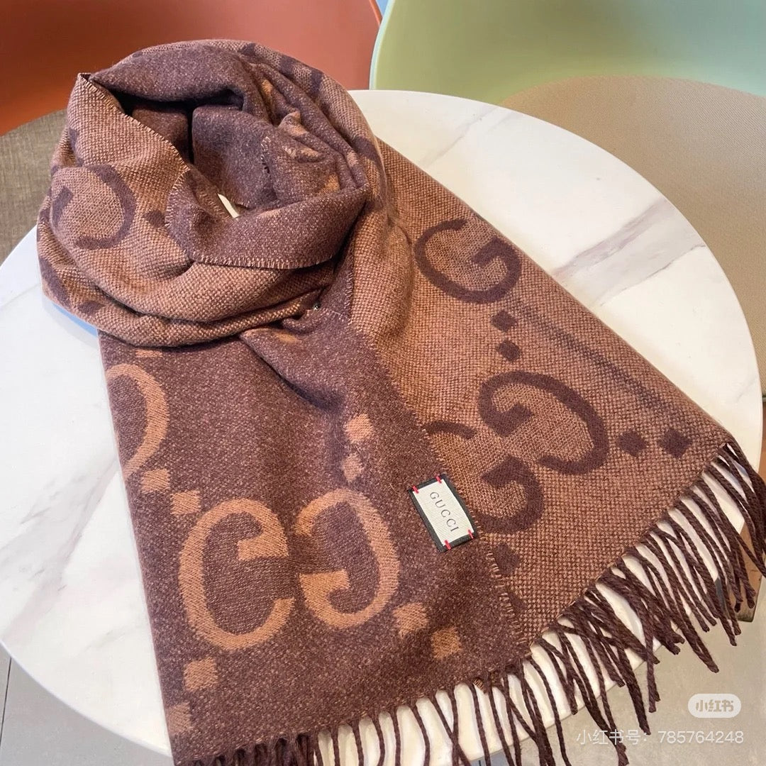 new double-sided cashmere scarf - fashion