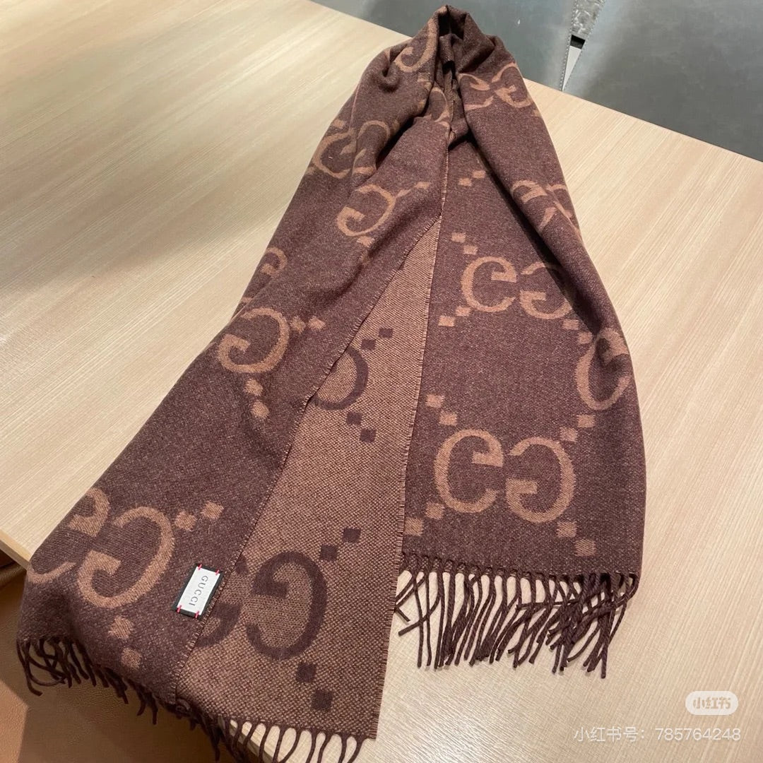 new double-sided cashmere scarf - fashion