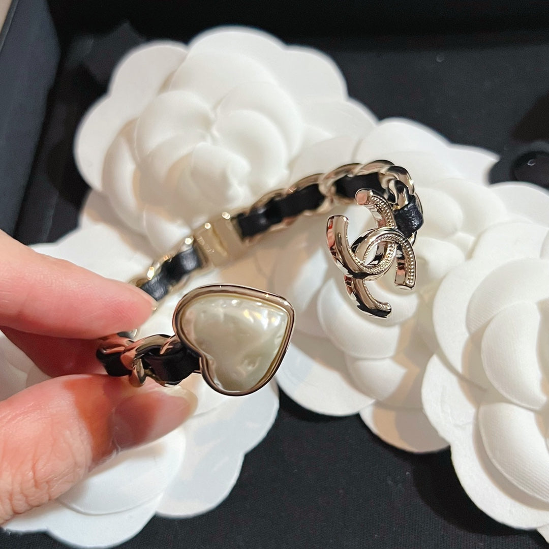 Double C Love Pearl Bracelet