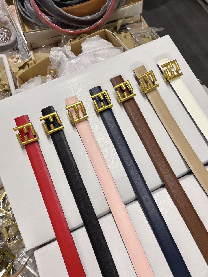 7 colors ladies leather belt