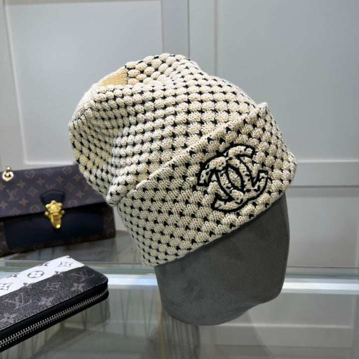 2024S Fashion Spot Knit Cap