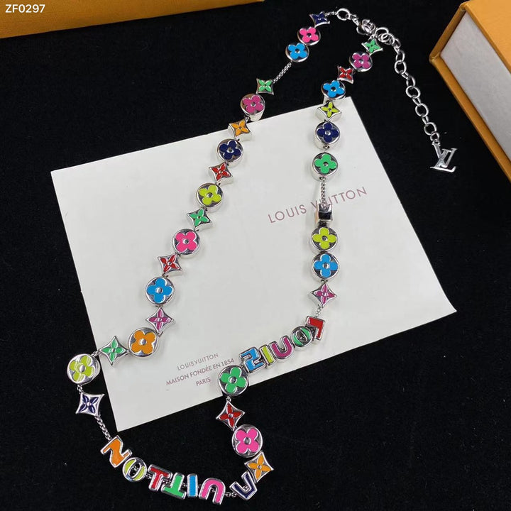 Luxury Multi-color Combination Necklace Bracelet