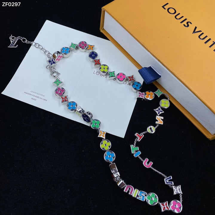 Luxury Multi-color Combination Necklace Bracelet