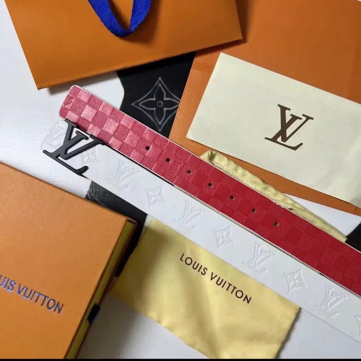 3 colors letter print belt