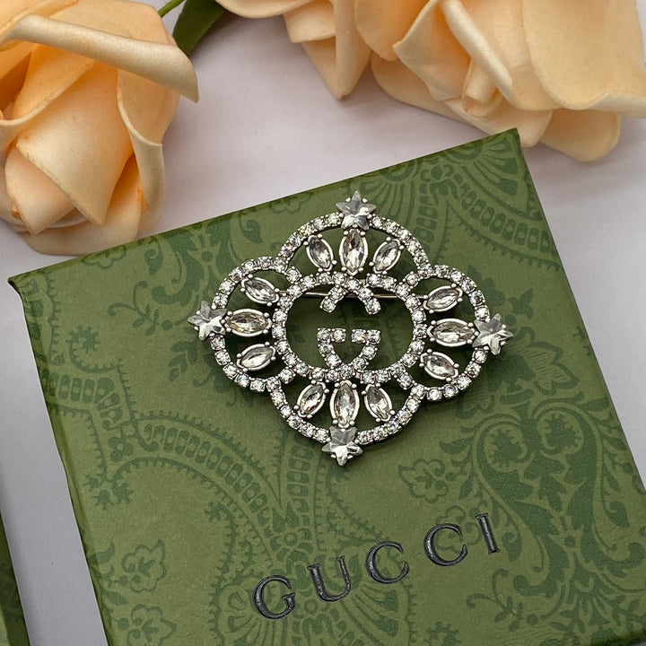 2024 Deluxe Rhinestone Flower Brooch