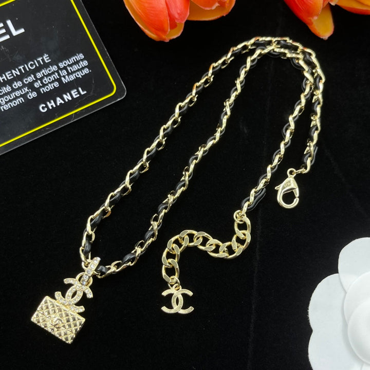 Fashion CC Small Handbag Pendant Necklace