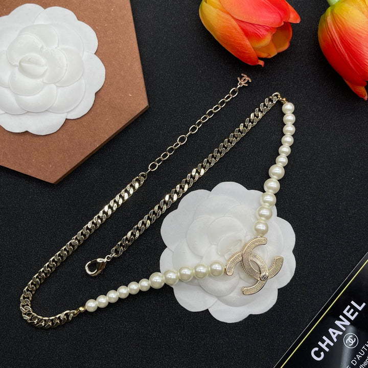 Fashion CC Small Handbag Pendant Necklace