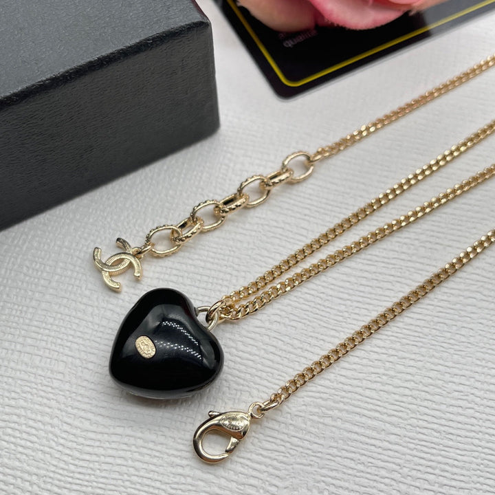 Fashion Double C Love Pendant Necklace