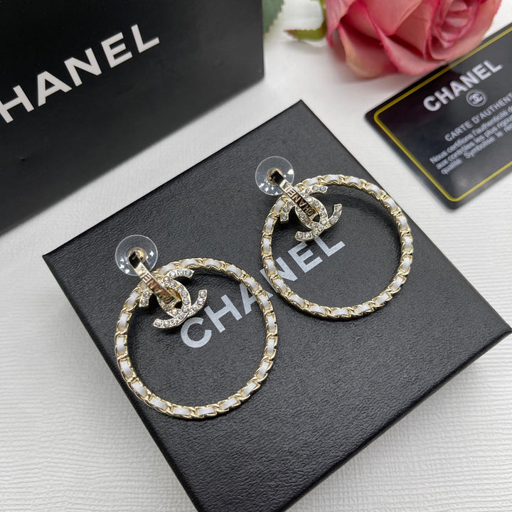 Fashion CC Circle Hollow Earrings