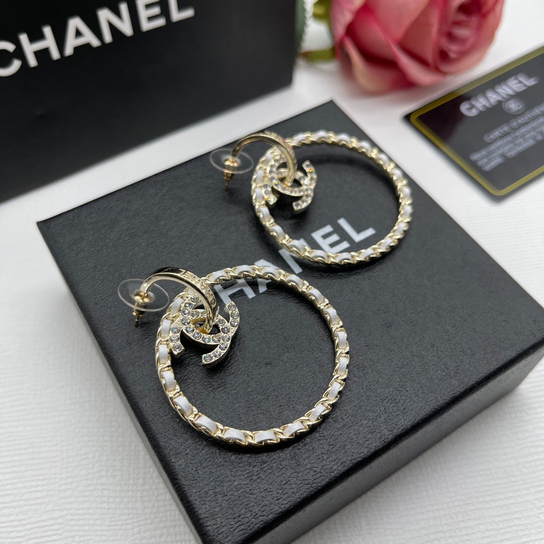 Fashion CC Circle Hollow Earrings