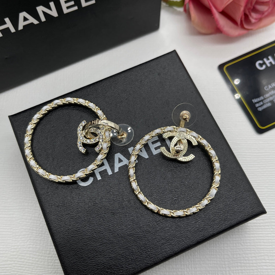 Fashion CC Circle Hollow Earrings