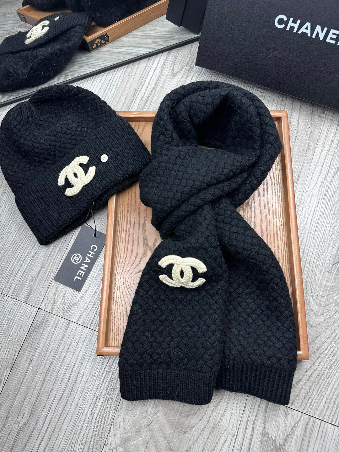 Fashion CC Classic Set Hat ➕Scarf