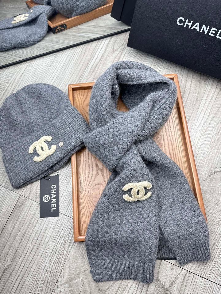 Fashion CC Classic Set Hat ➕Scarf