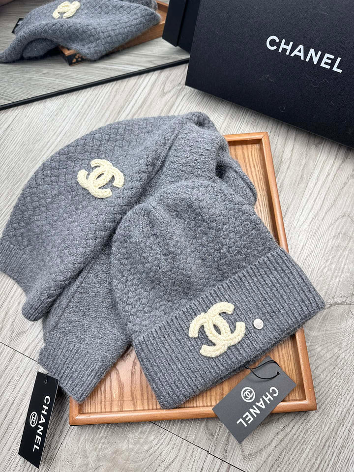 Fashion CC Classic Set Hat ➕Scarf