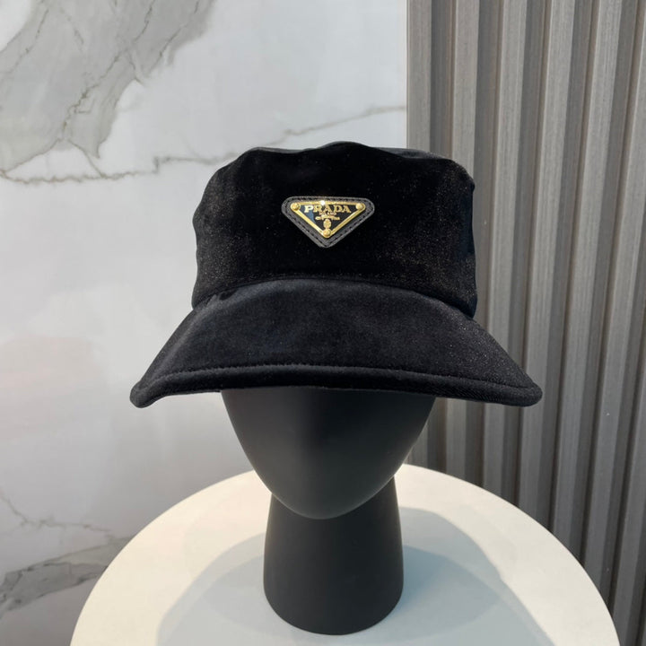 luxury high quality velvet fisherman hat