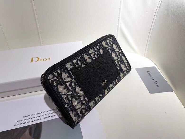 Luxury CD Printed Cowhide Wallet