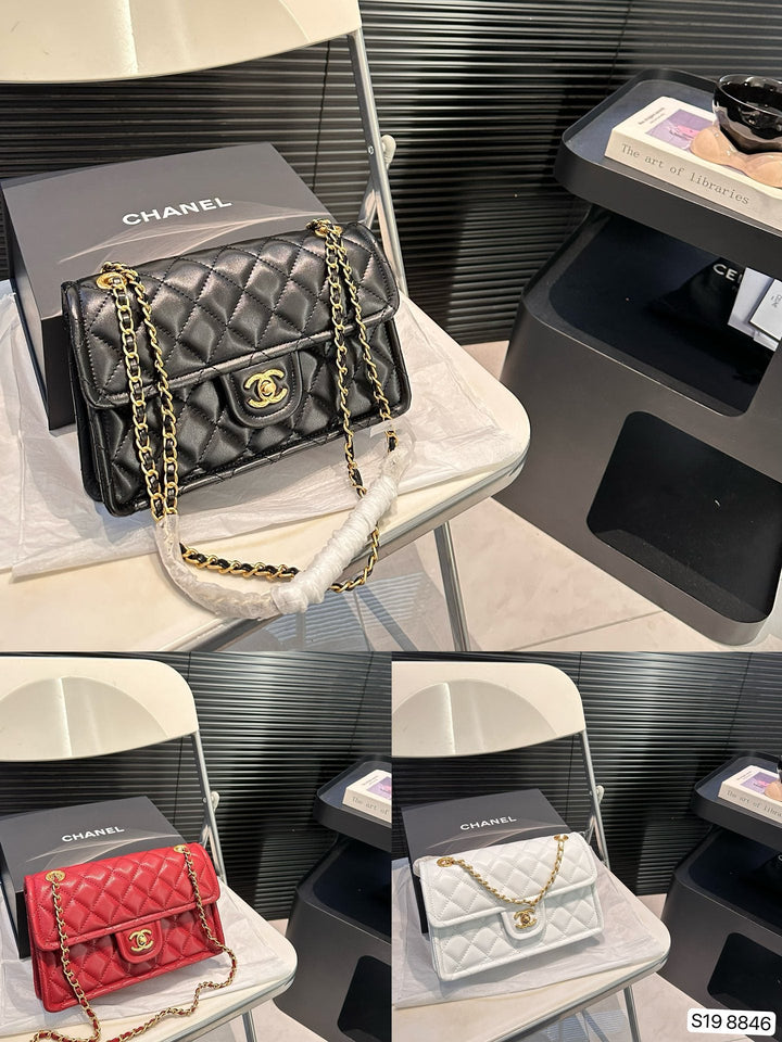 Luxury CC Ball Printed Gold Chain Tote Bag