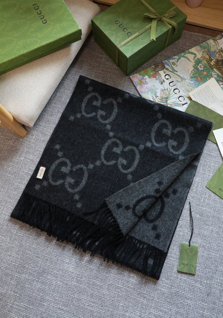 5 colors fashion GG letters tassel scarf