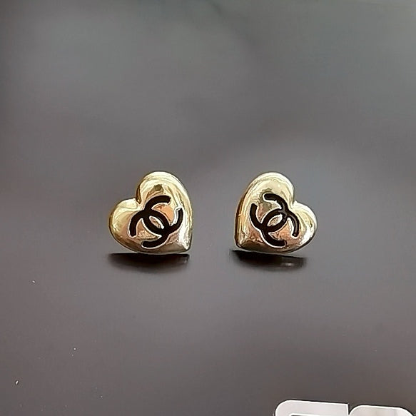 Heart letter earrings