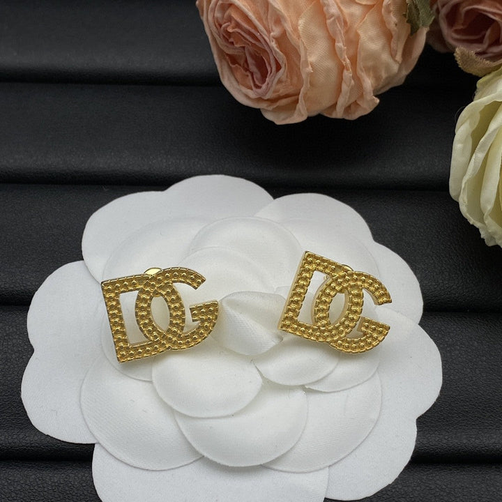 Golden Years Monogram Earrings