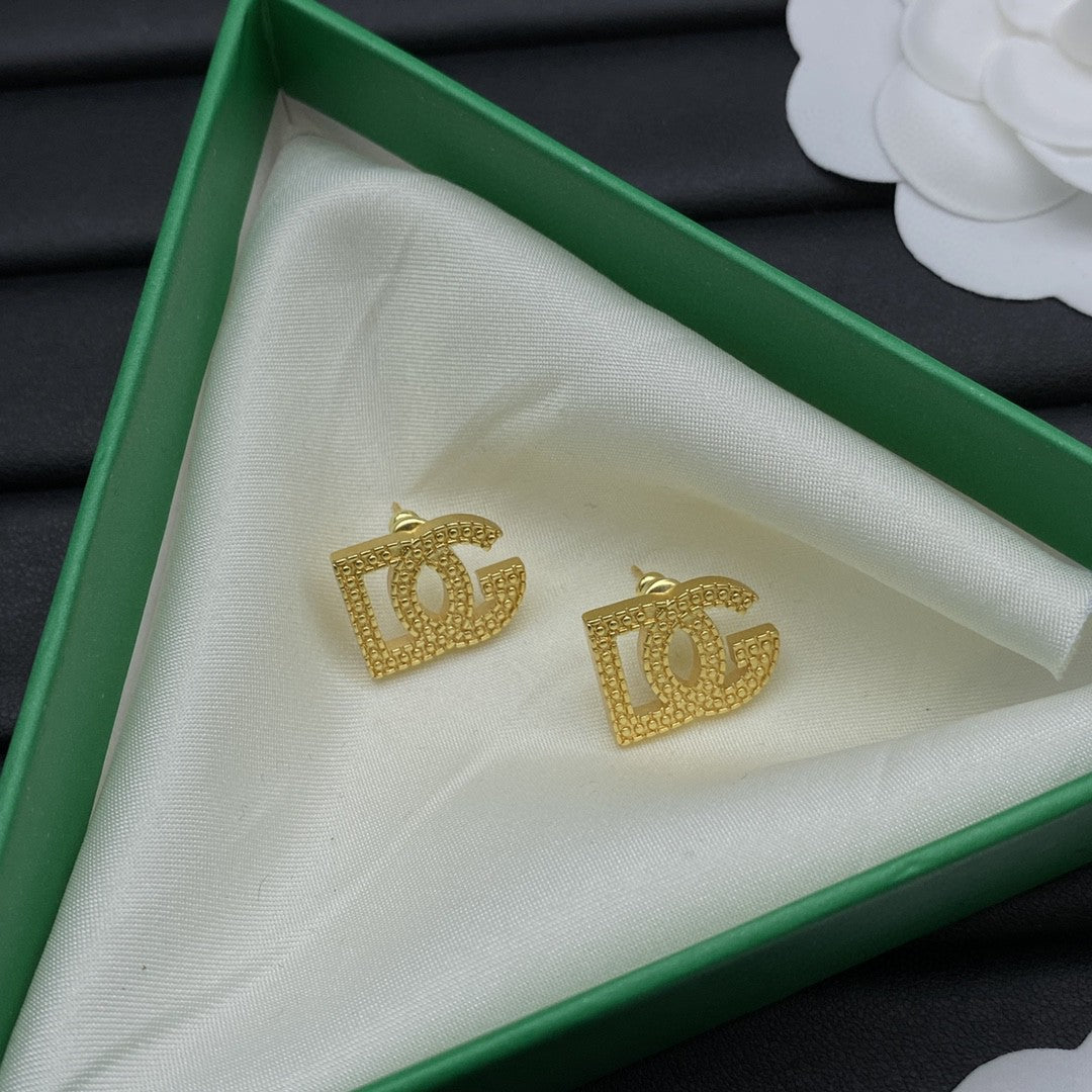 Golden Years Monogram Earrings