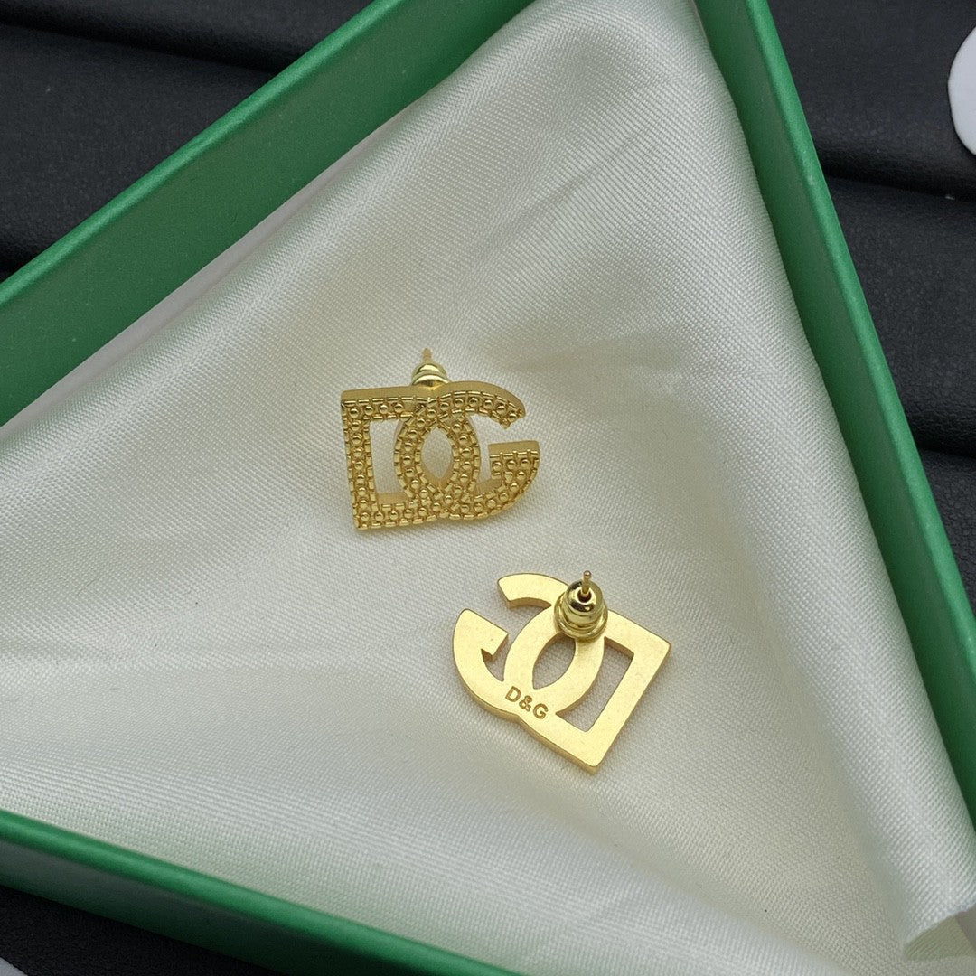 Golden Years Monogram Earrings