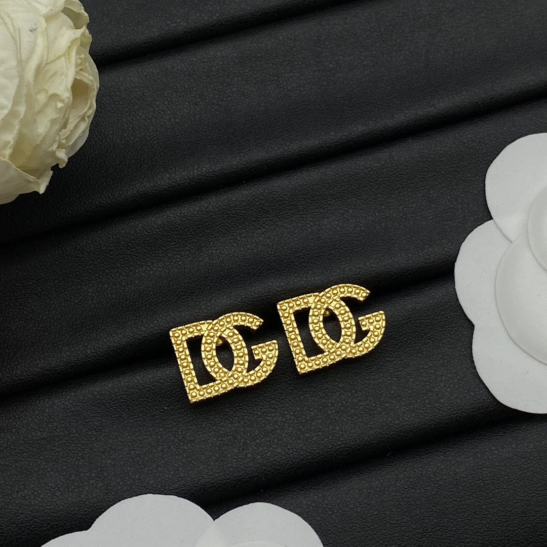 Golden Years Monogram Earrings