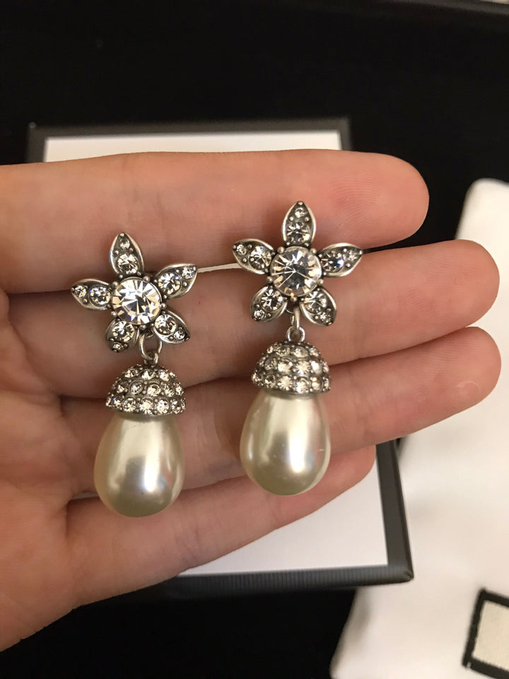 Classic Pearl Dangle Earrings