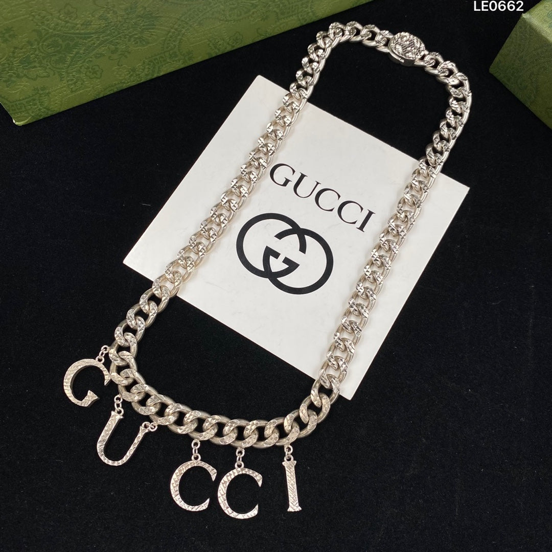 Fashion GG Letter Necklace Set