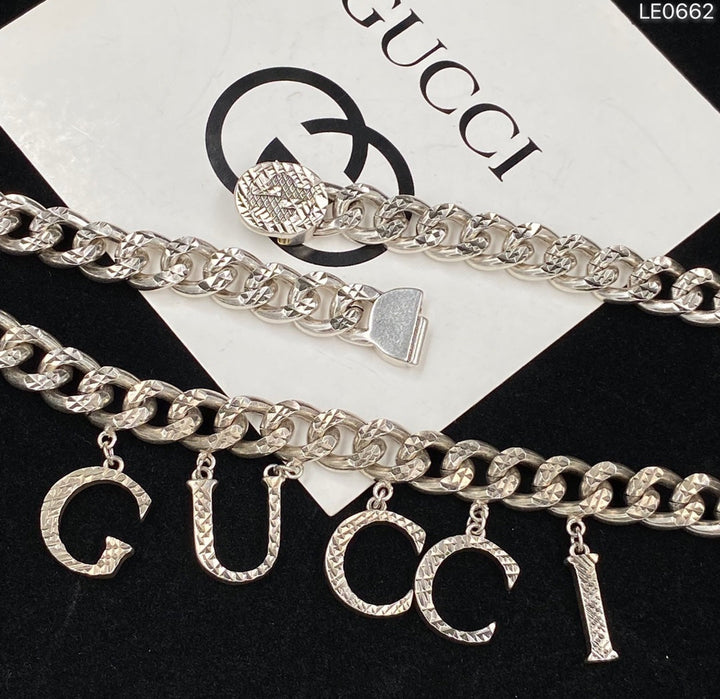 Fashion GG Letter Necklace Set