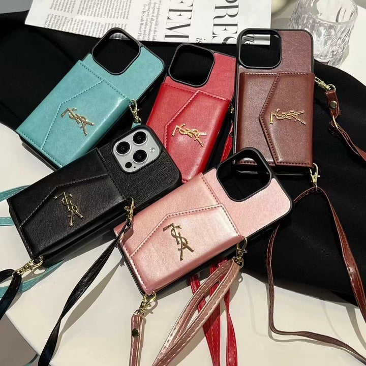 5 Colors Fashionable Phone Cases-With Strap