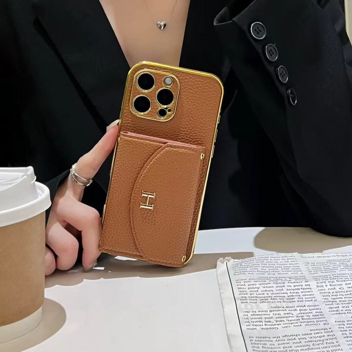 Stylish leather phone cases in 5 colors