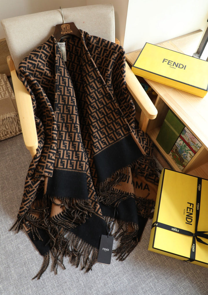 Luxury High Density Woven Roman Poncho