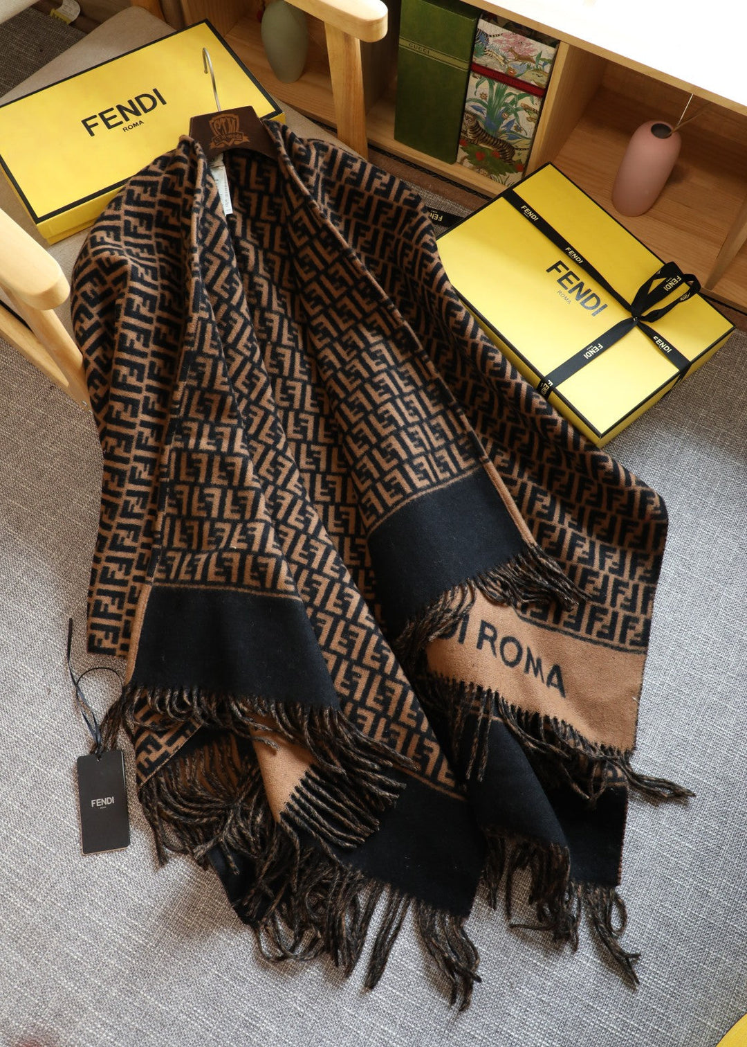 Luxury High Density Woven Roman Poncho