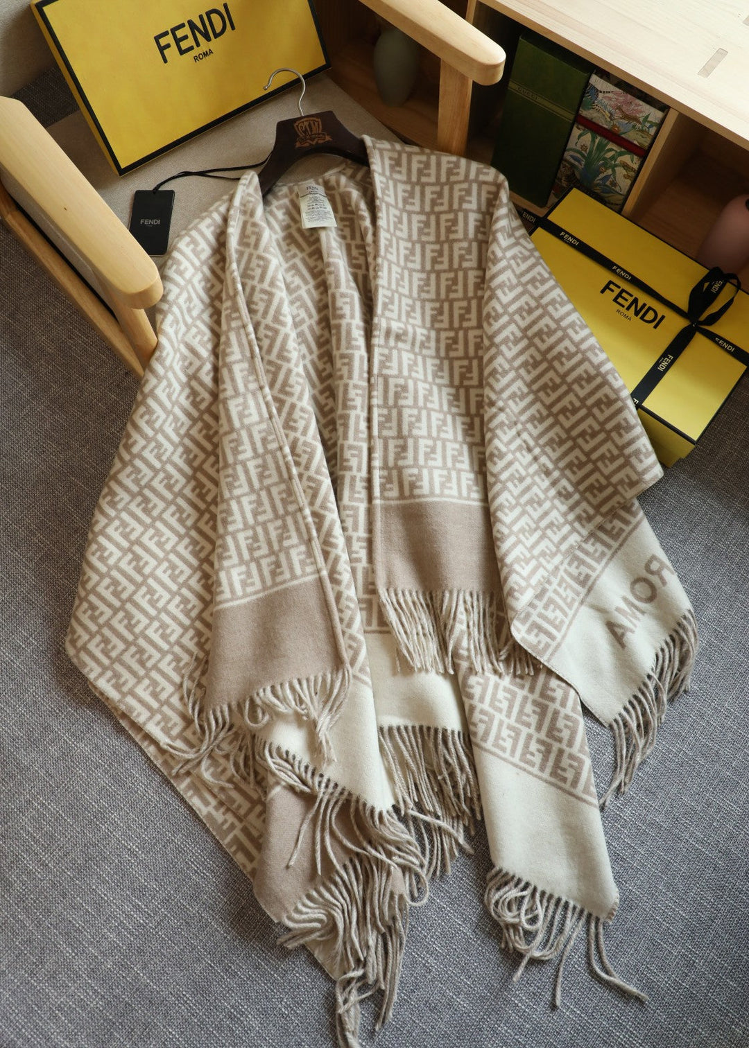 Luxury High Density Woven Roman Poncho