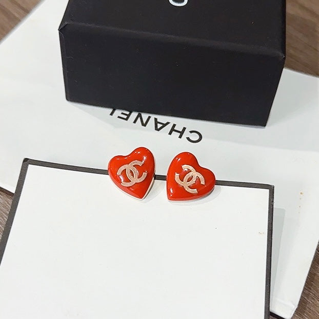 Red Heart Earrings