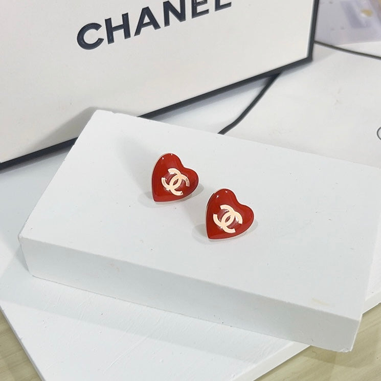 Red Heart Earrings