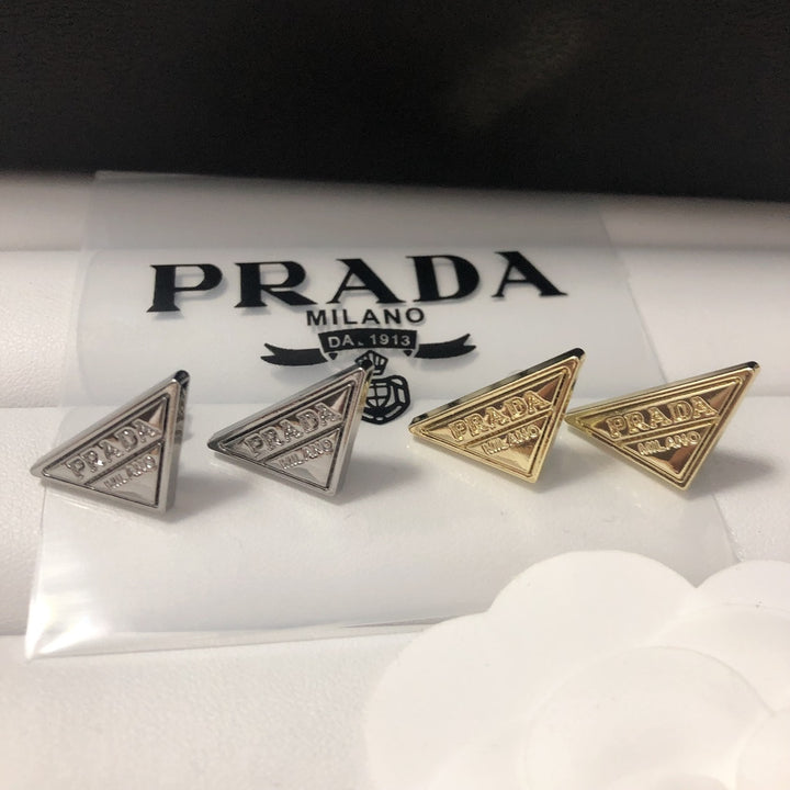 2 Color Triangle Star Earrings