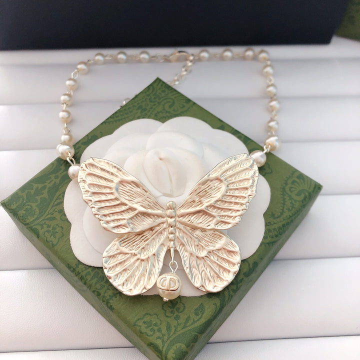 Gold Butterfly Necklace