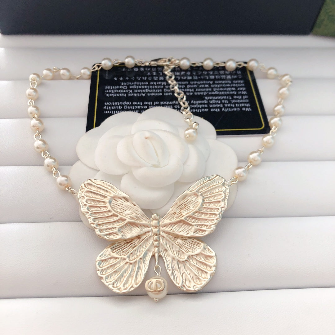 Gold Butterfly Necklace