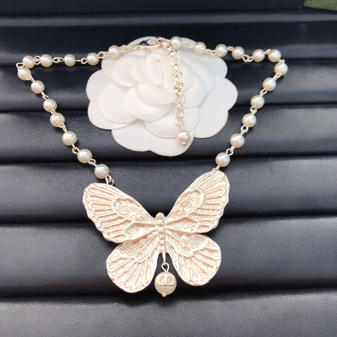 Gold Butterfly Necklace