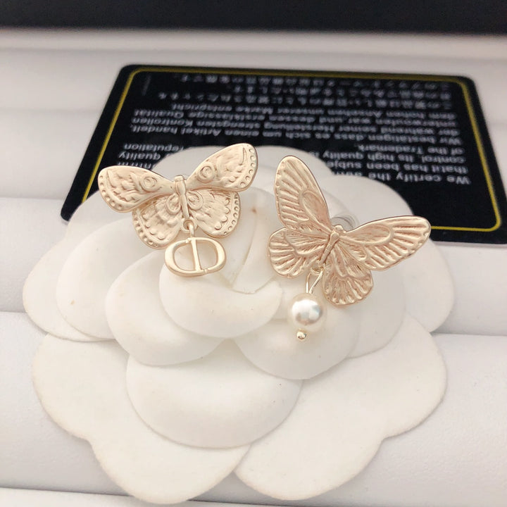 Gold Butterfly Earring